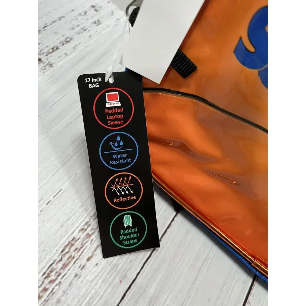 Space Jam Looney Tunes Backpack Tune‎ Squad 2021 Book Bag Laptop Reflective 17”